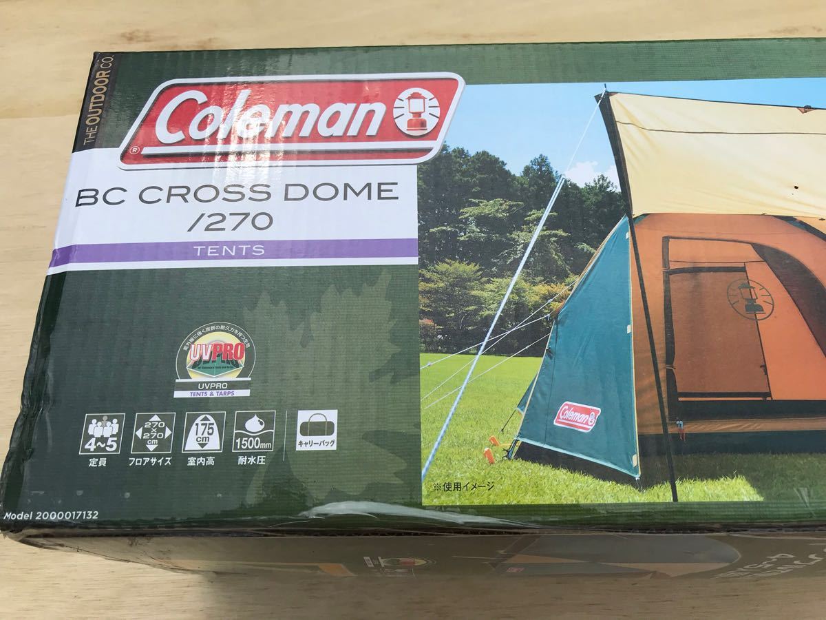 全新未使用的Coleman BC Cross Dome / 270適用於4~5人200017132 Coleman 原文:新品未使用 コールマン BC クロス ドーム/270 4～5人用 200017132 Coleman