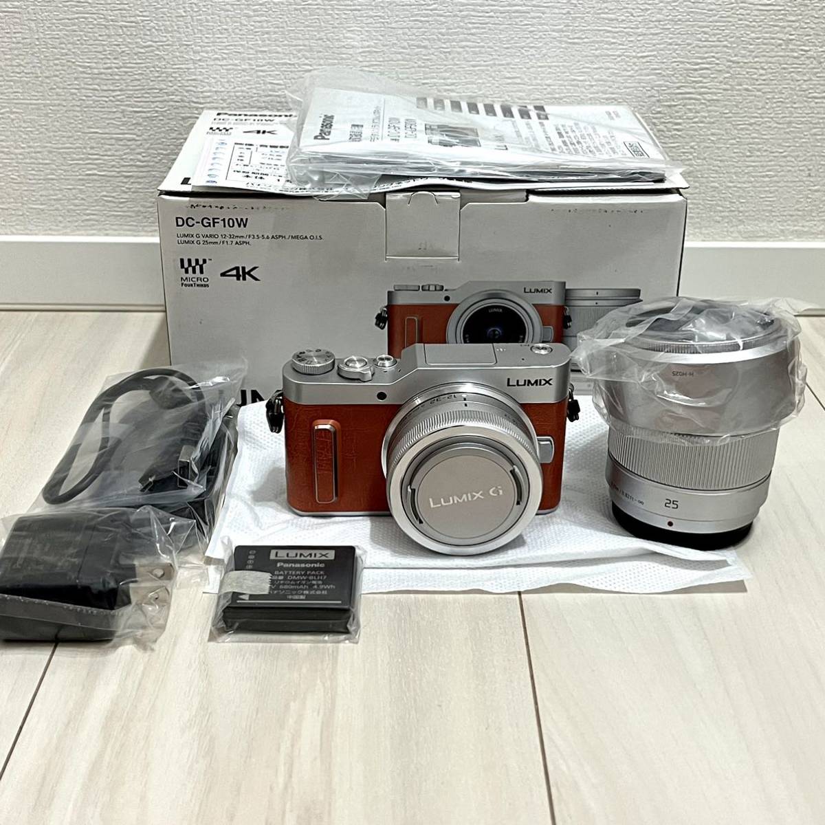 保証あり LUMIX DC-GF10W-D ダブルレンズキット