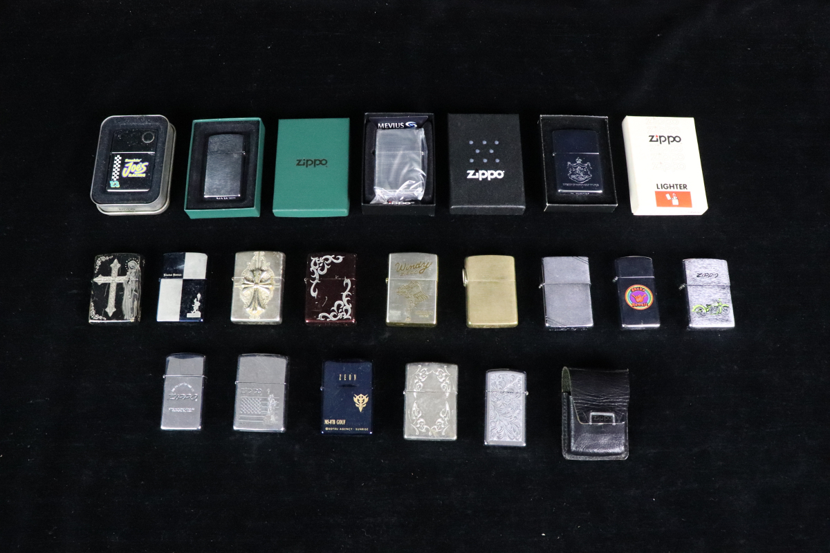 Zippo 18点 まとめ ジッポライター ジッポー ジッポ用品 喫煙道具 喫煙グッツ ライター 煙草 タバコ 喫煙 020JIIV41