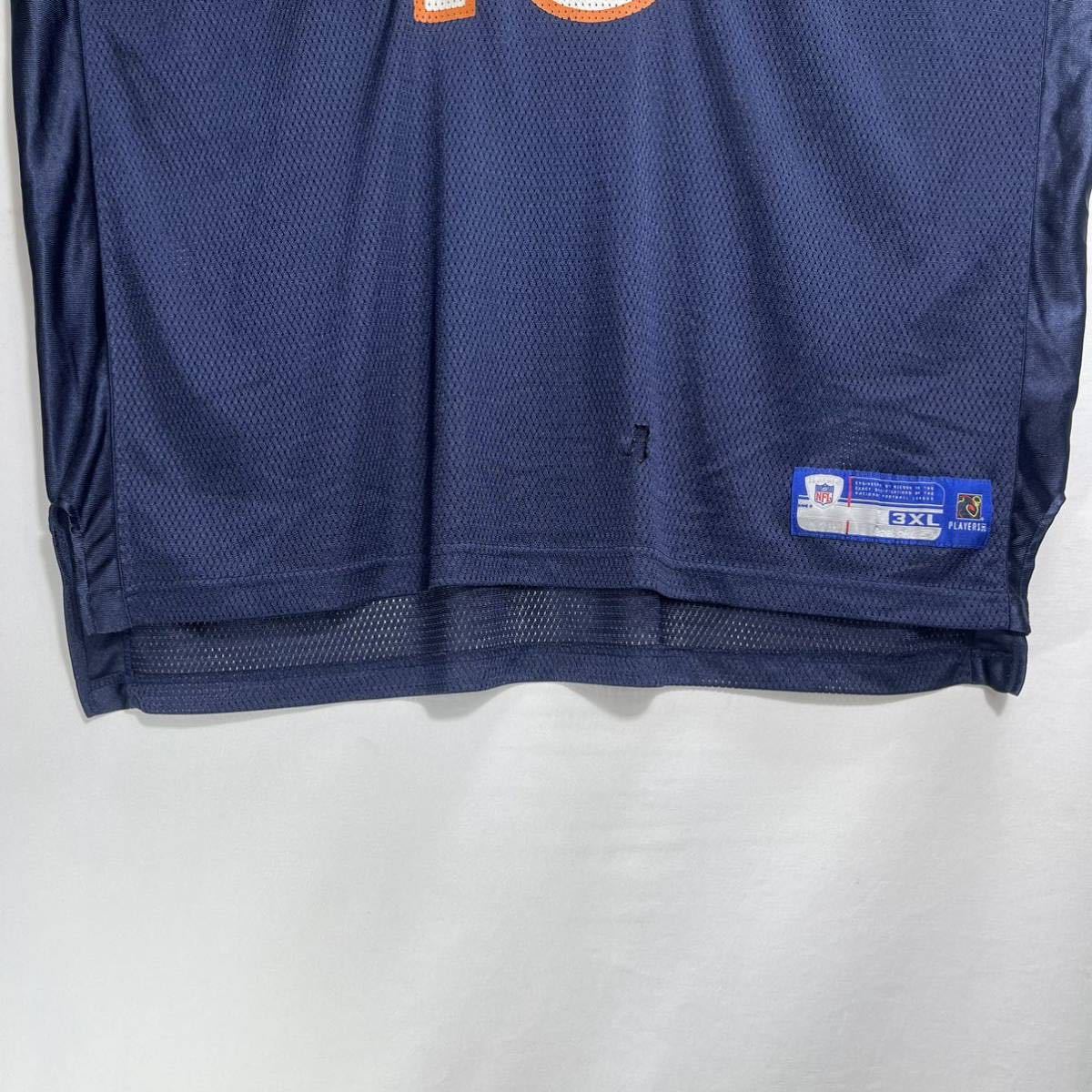 ■ Reebok リーボック NFL Chicago Bears ベアーズ #18 ORTON ユニフォーム フットボール Tシャツ サイズ3XL ネイビー アメフト アメカジ■の画像5
