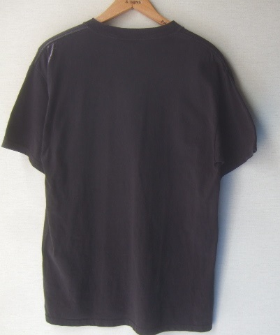 2004年製●ZION ROOTSWEAR BOB MARLAYボブ・マリー ビッグフェイスプリント 半袖Tシャツ/古着アメカジロックレゲー黒色Mサイズ_画像4