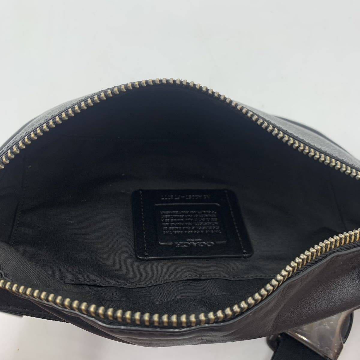 1円【極美品】COACH コーチ ウエストポーチ ボディバッグ ショルダー