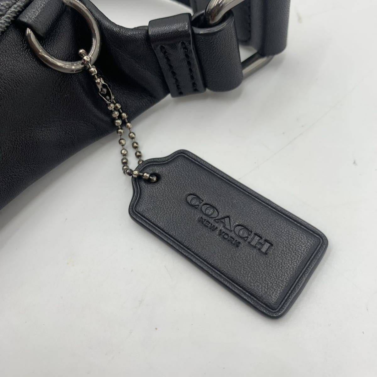 1円【極美品】COACH コーチ ウエストポーチ ボディバッグ ショルダー