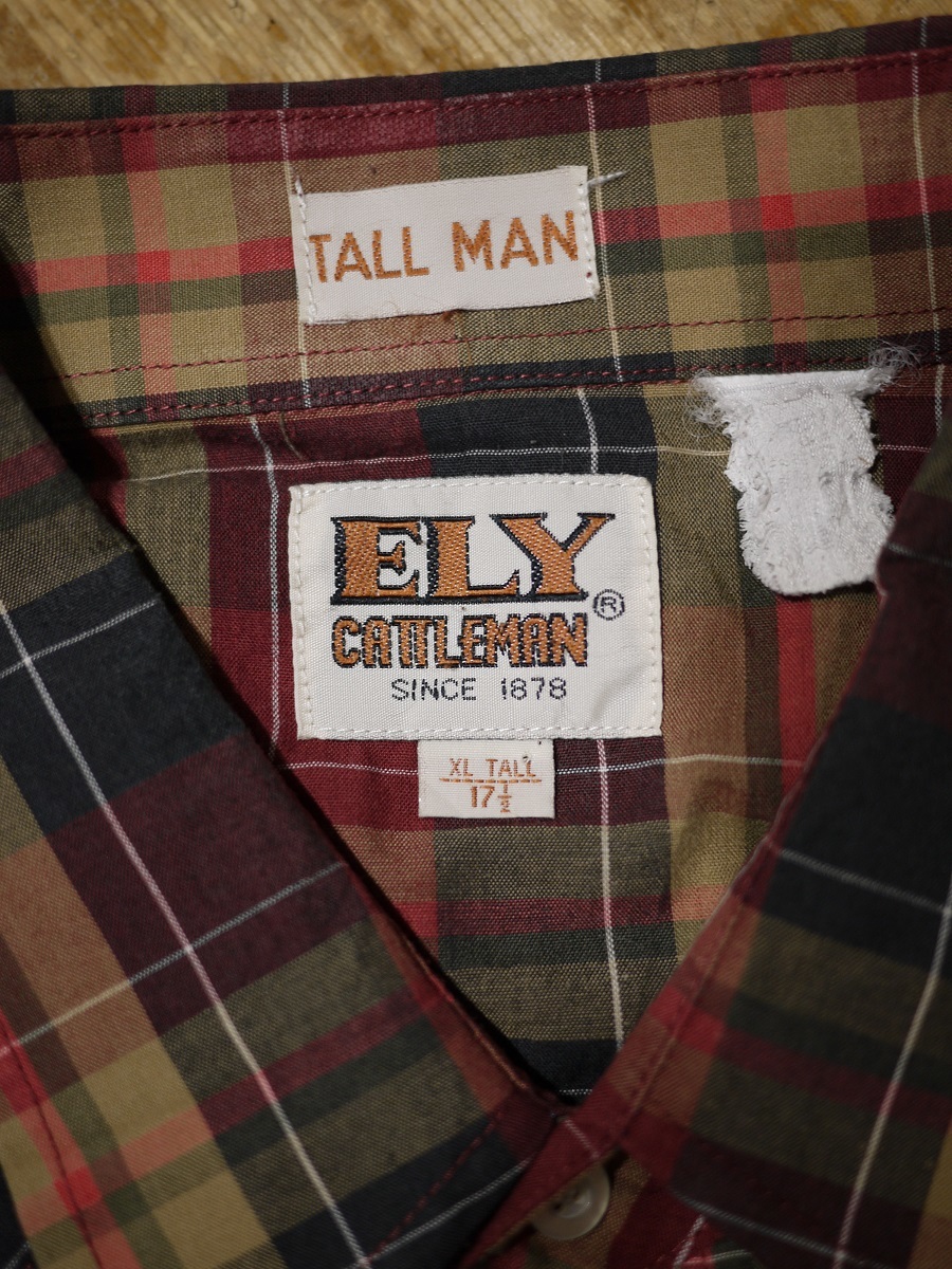 ELY CATTLEMAN エリーキャトルマン 半袖ウエスタンシャツ ボタンシャツ s/s Western shirt 5066_画像4