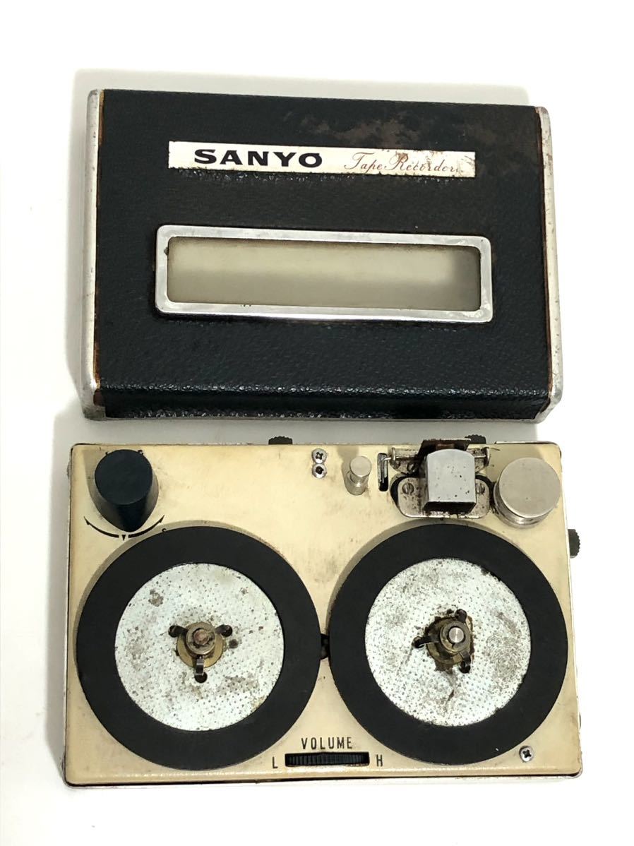 ジャンク【SANYO/サンヨー 超小型オープンリール テープレコーダー MC-1 ナショナル サウンドレコーディングテープ】東京オリンピック JChere雅虎拍卖代购 アンティーク ナショナル 録音テープRT-5G