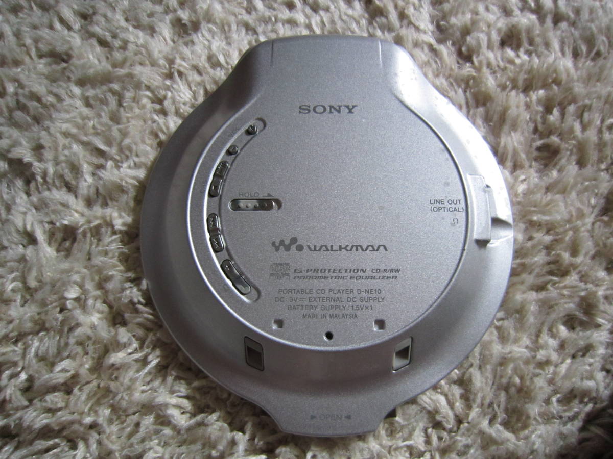 ☆ SONY ソニー ポータブル CDプレーヤー D-NE10 CD WALKMAN リモコン RM-MC35ELK ☆の画像5