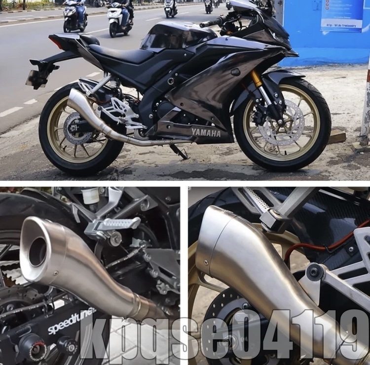 特選◎【ステンレス仕様】【50.8mm用】異形汎用サイレンサー 全長550mm スリップオン マフラー YZF Ninja CBR_画像7