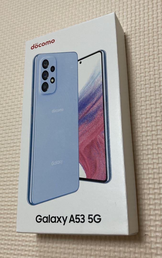 新品・未使用】SAMSUNG Galaxy A53 5G オーサムブルー docomo(Android