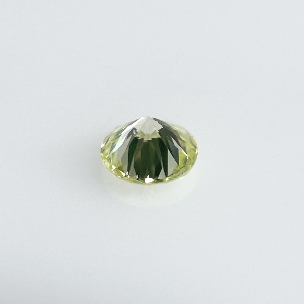 0.121ct FANCY LIGHT GREEN YELLOW SI1 round green yellow diamond loose 