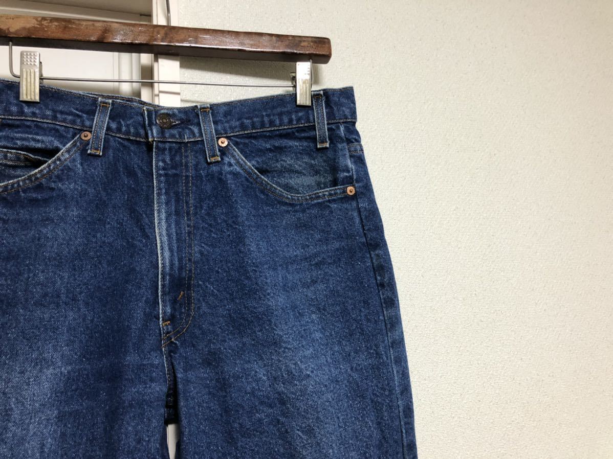 80sヴィンテージMADE IN USAアメリカ製Levi's リーバイス20517-0217デニムパンツ ボタン裏510表記W33実測W83cmL73cm talon42ジッパー