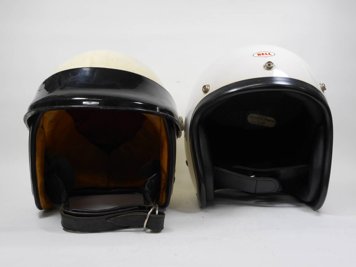 60s AGV VALENZA ジェットヘルメット ダブルストラップ 内装レザー張り