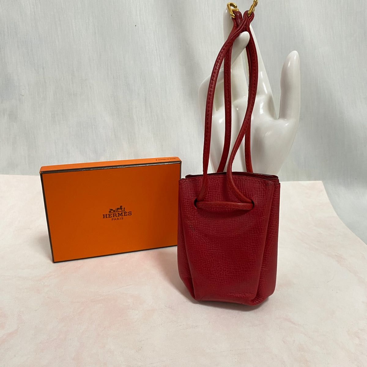 HERMES ヴェスパ ポーチ グリーン クシュベル-