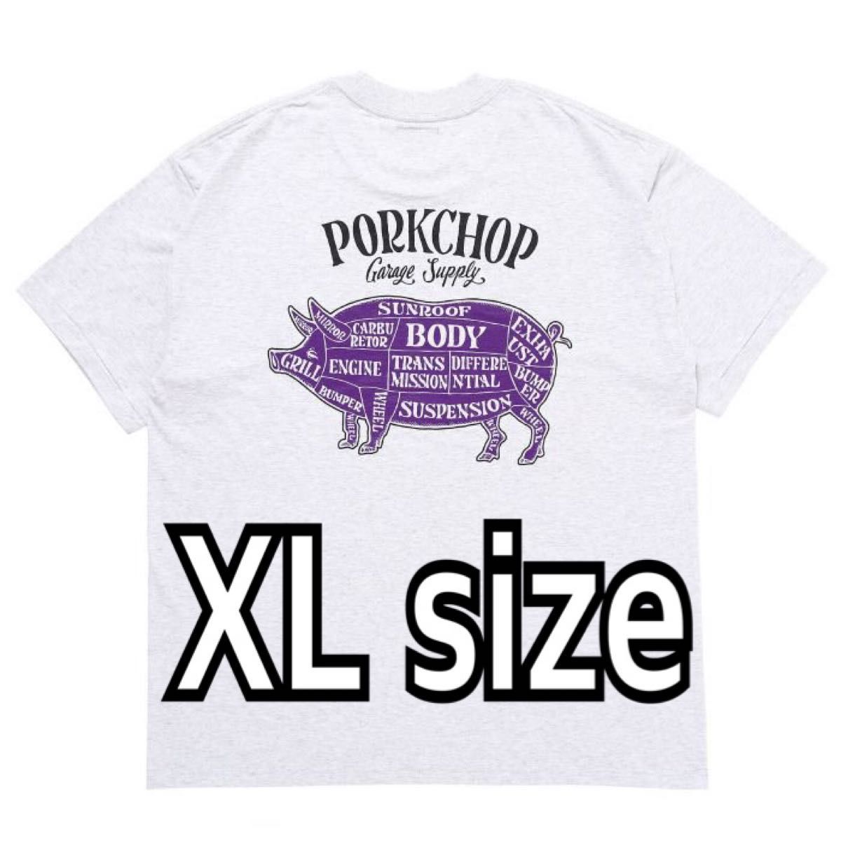 PORKCHOP ポークチョップ PORK BACK TEE グレー XLサイズ|Yahoo PORKCHOP ポークチョップ PORK BACK TEE グレー XLサイズ|Yahoo