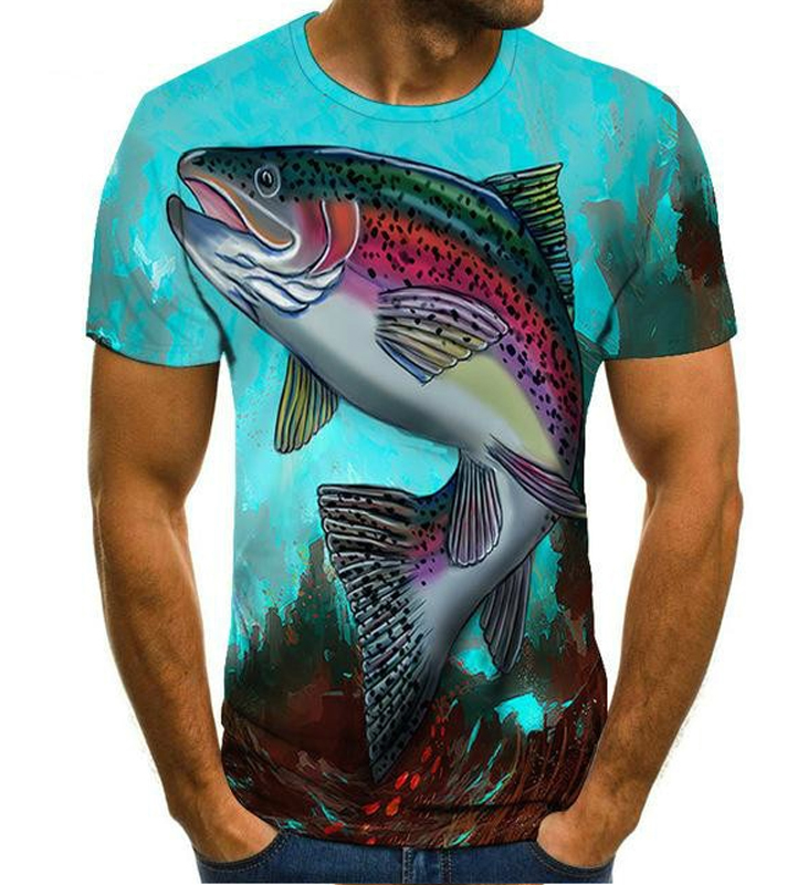 [未着用] ニジマス Tシャツ XLサイズ C-Type 　　[釣り 魚 レインボートラウト]_[参考画像]イメージ