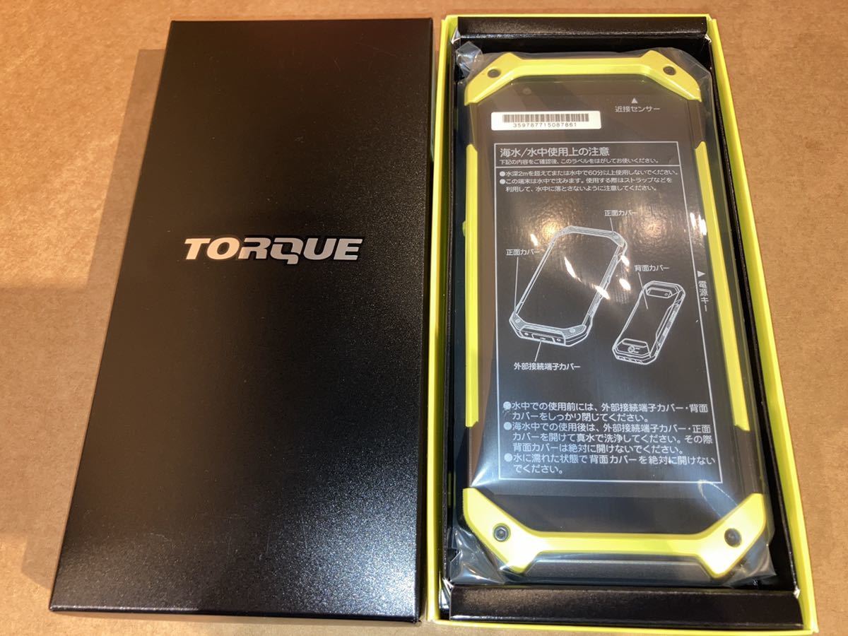 高価値セリー TORQUE 5G KYG01 au simロック解除 SIMフリー 黄色