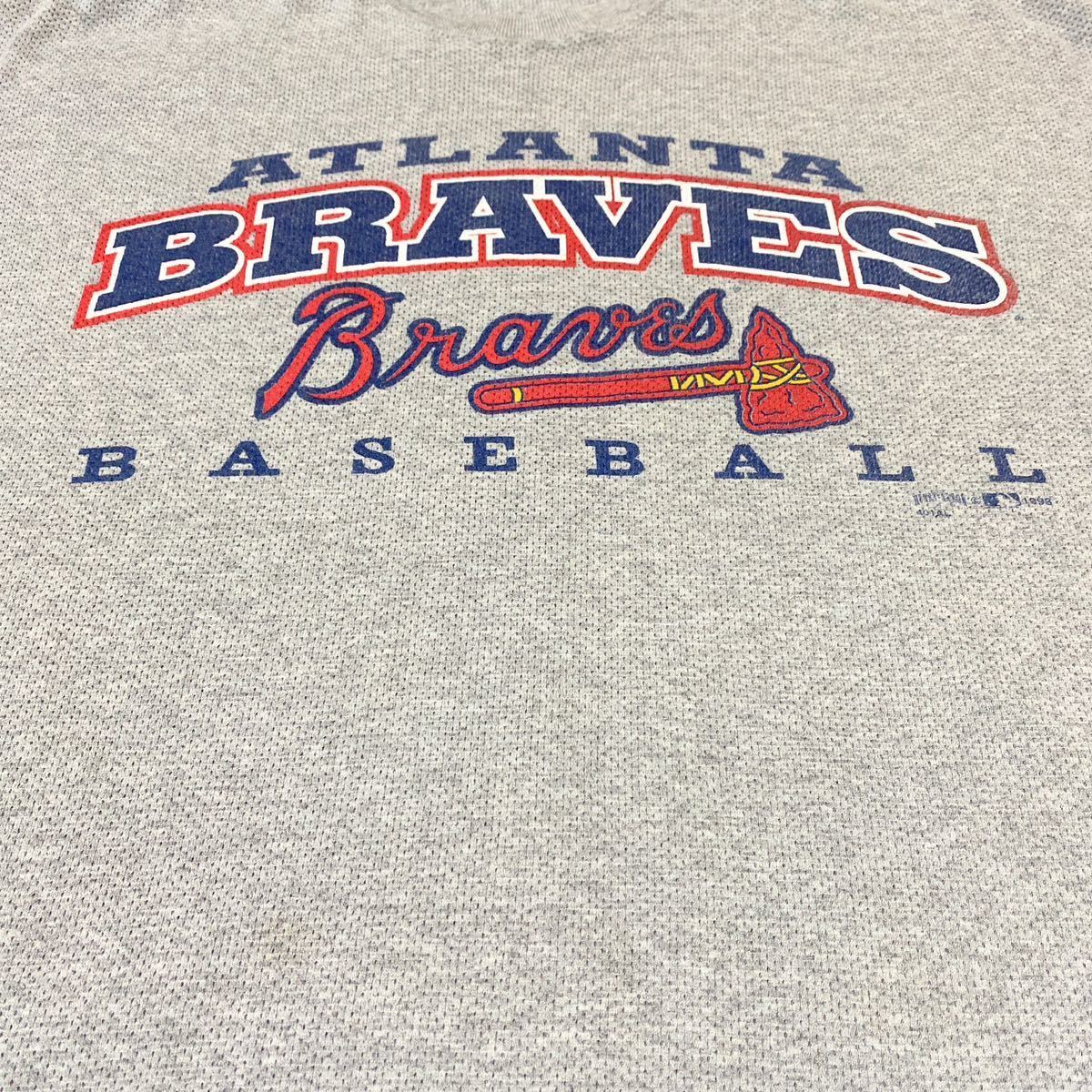 90s MLB Atlanta Braves アトランタ・ブレーブス プリント Tシャツ 2XL メジャーリーグ USA古着 アメリカ古着_画像6