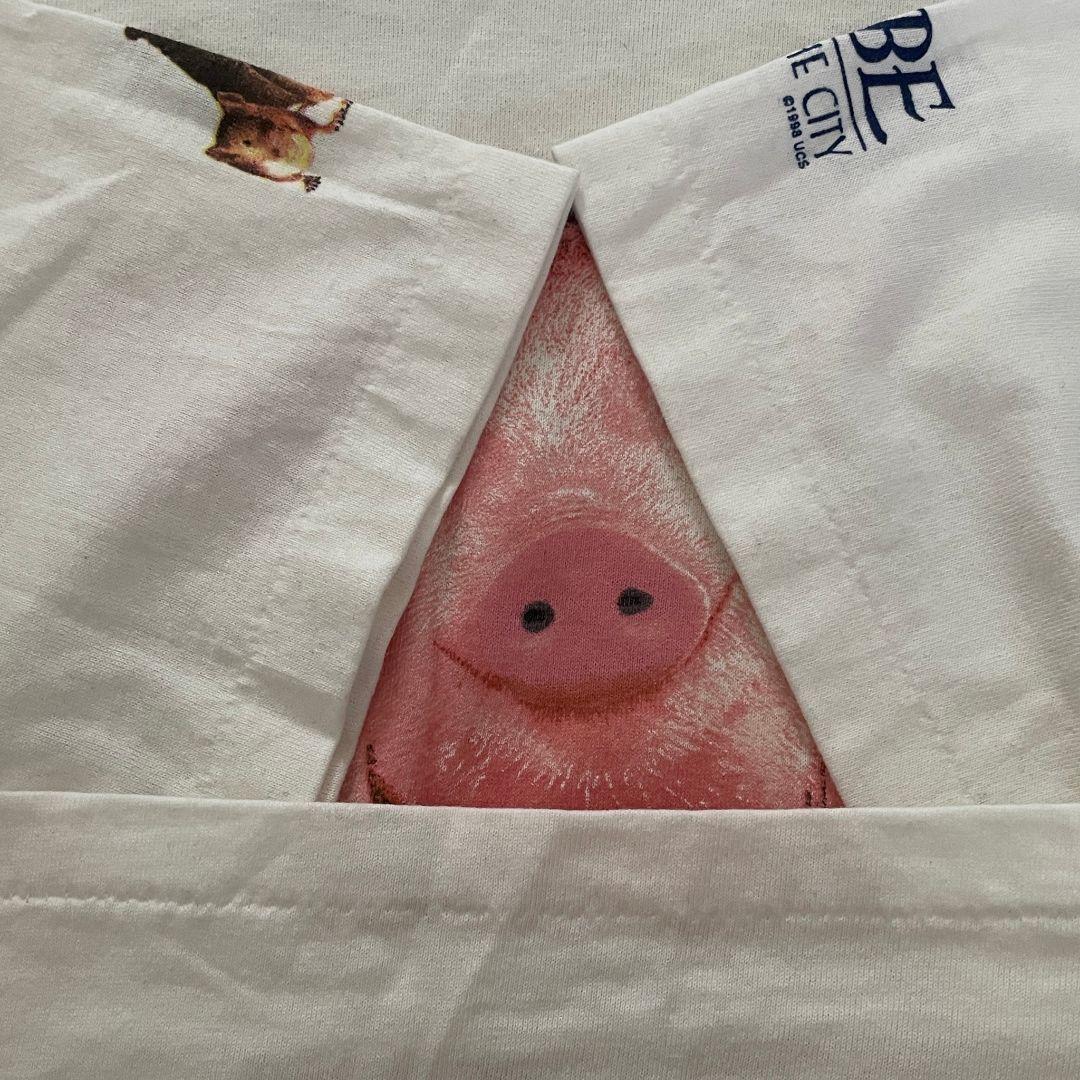 90'S 映画 ベイブ都会へ行く プロモ ビンテージTシャツ 美品 90'S 映画 ベイブ都会へ行く プロモ ビンテージTシャツ 美品