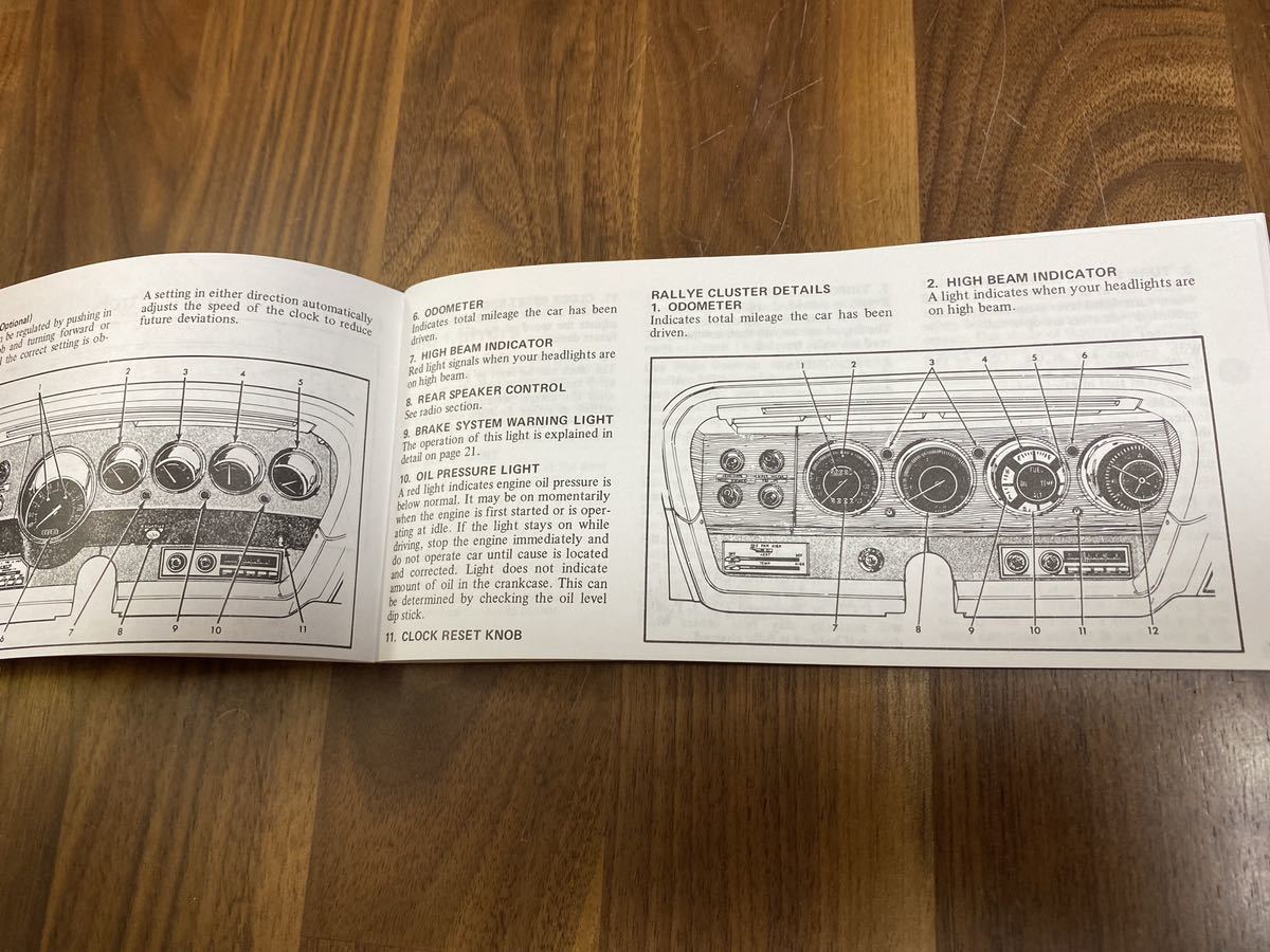 1973 DODGE Dodge Challenger owner's manual book@ country britain character! in-vehicle! 220x105 new goods unused goods 