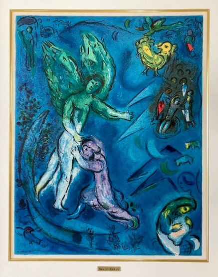 【特価】　≪　　マルク・シャガール　　≫　　オリジナルリトグラフ【石版画】　　1967年　　 LE MESSAGE BIBLIQUE　　MARC　CHAGALL_画像2