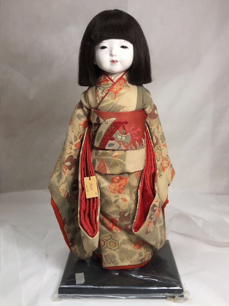 C229】市松人形 工房朋 森重春幸作 女の子 28cm 日本人形 着せ C229】市松人形 工房朋 森重春幸作 女の子 28cm 日本人形 着せ