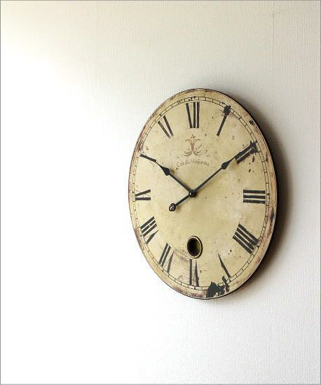 掛け時計 壁掛け時計 アンティーク レトロ おしゃれ 大きい 大型 ウォールクロック 振り子 リビング カフェ アンティークなラージクロック_画像4