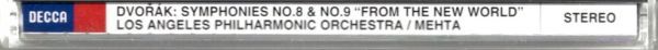 ドヴォルザーク第８番ト長調作品88&交響曲第９番ホ短調作品95《新世界より》 ズービン・メータ指揮ロサンゼルス・フィルハーモニー管弦楽団_画像4