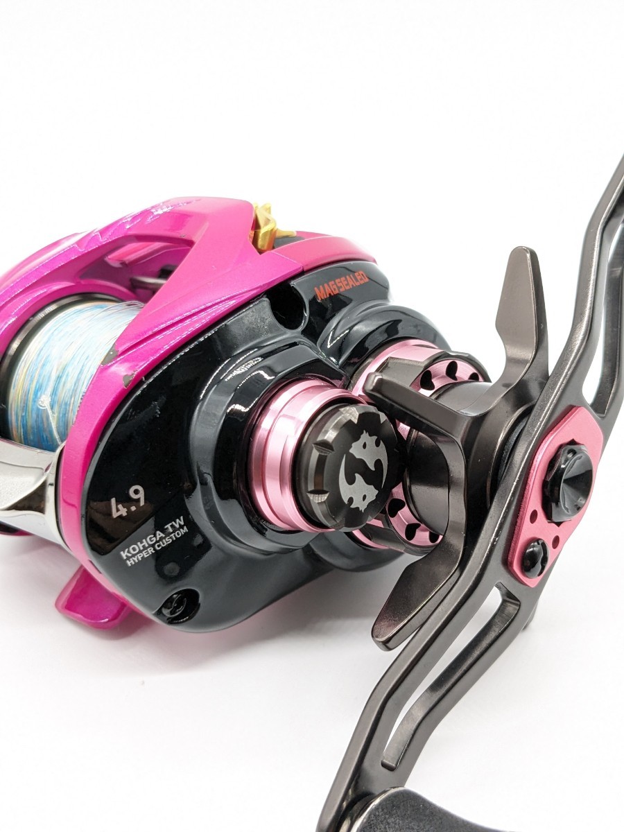 Daiwa 紅牙TW ハイパーカスタム 4 9 ダイワ リール ピンク 右 Daiwa 紅牙TW ハイパーカスタム 4 9 ダイワ リール ピンク 右