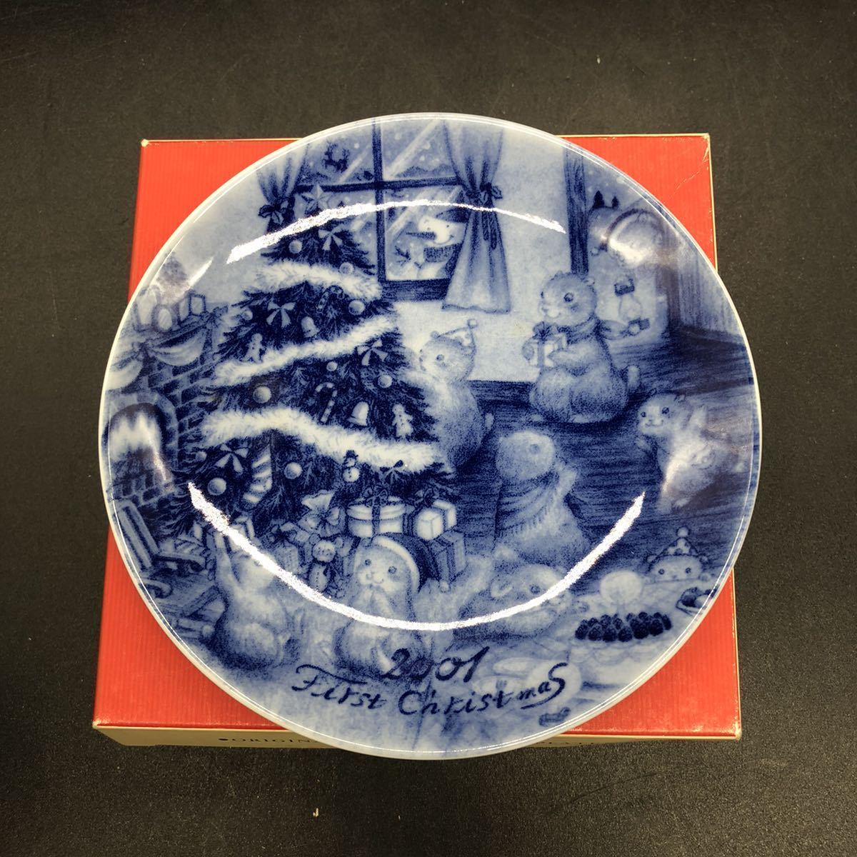 銀座ぶどうの木 1999〜2002 絵皿4枚 イヤープレート 小皿 陶磁器 食器 アンティーク コレクション H25の画像6