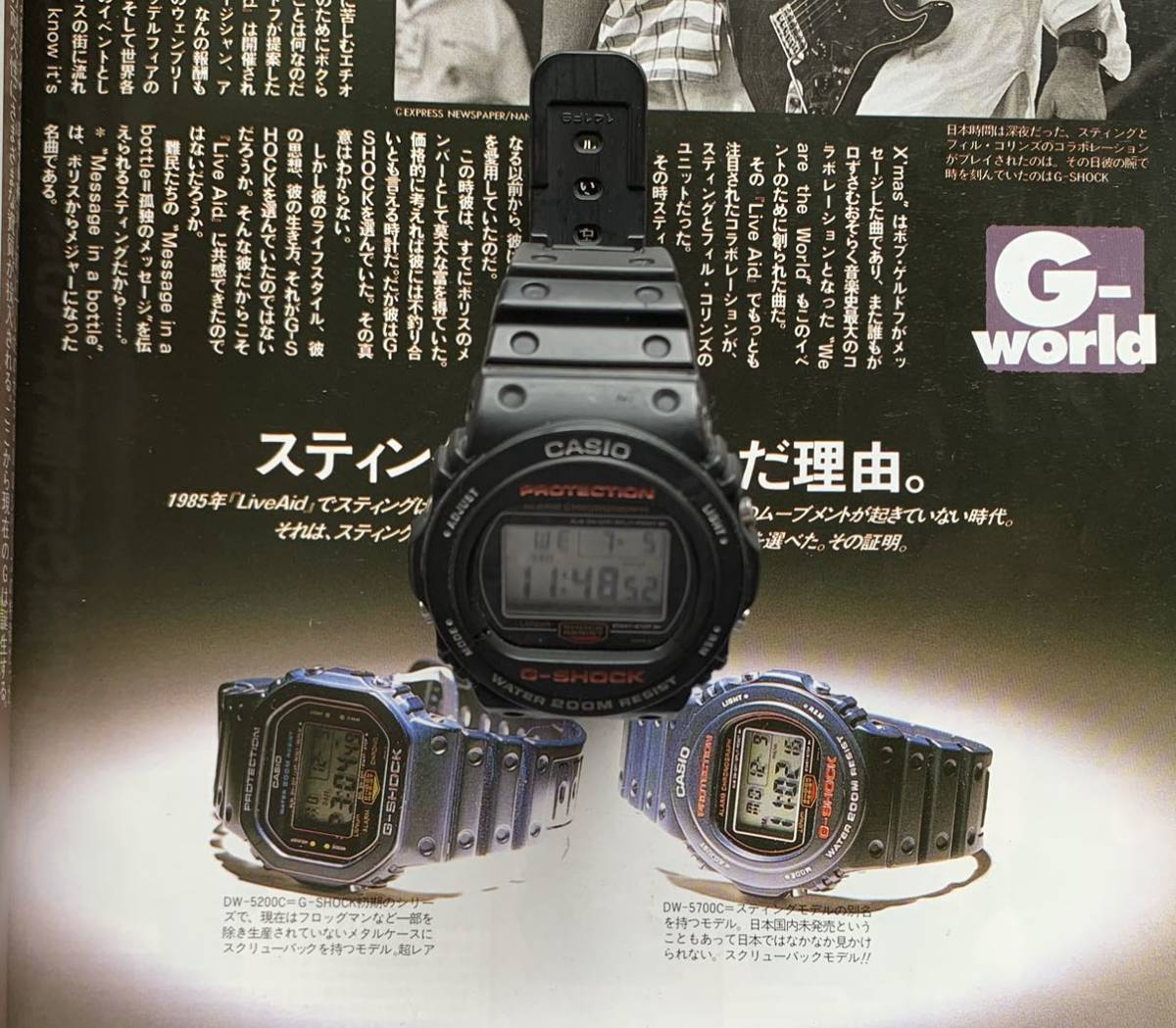 CASIO G-SHOCK DW-5700C-1 901 スティング/スクリューバック 商品细节 