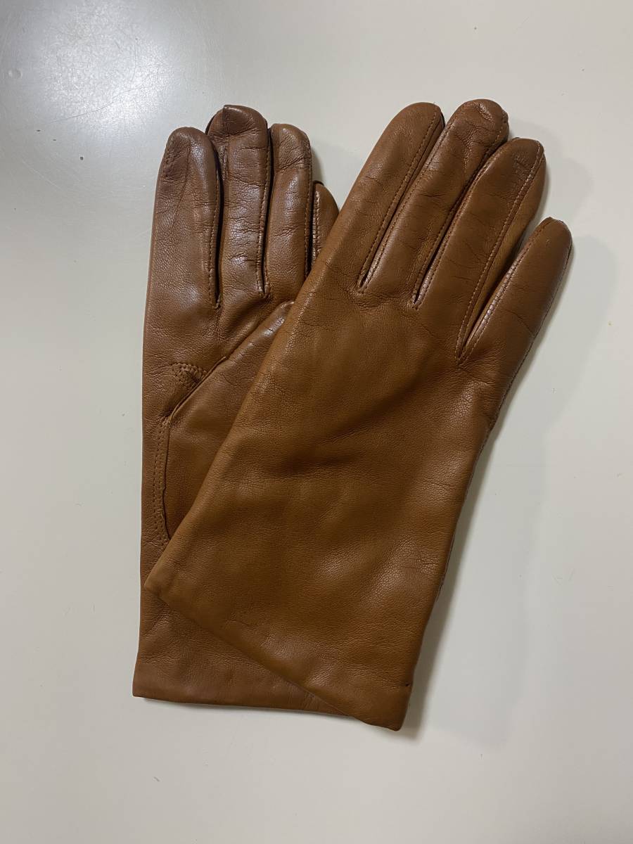 【未使用品】イタリア製　Madova Gloves レディース　レザーグローブ　ブラウン　革手袋　ウール裏地　サイズ7 マドヴァ_画像8