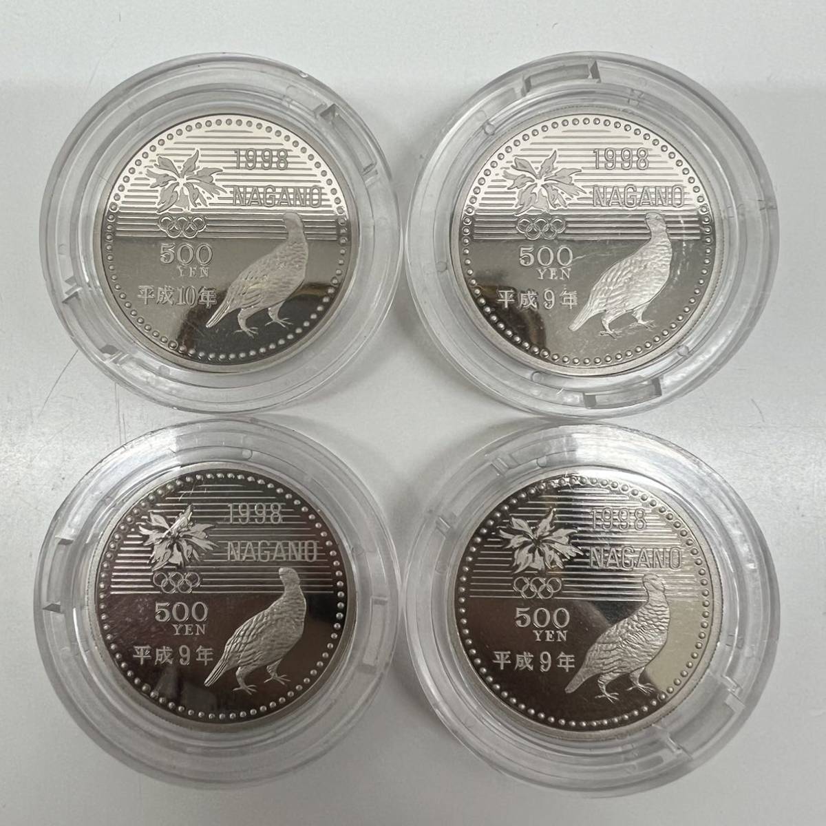 長野オリンピック冬季競技大会記念 プルーフ貨幣セット 500円4枚セット