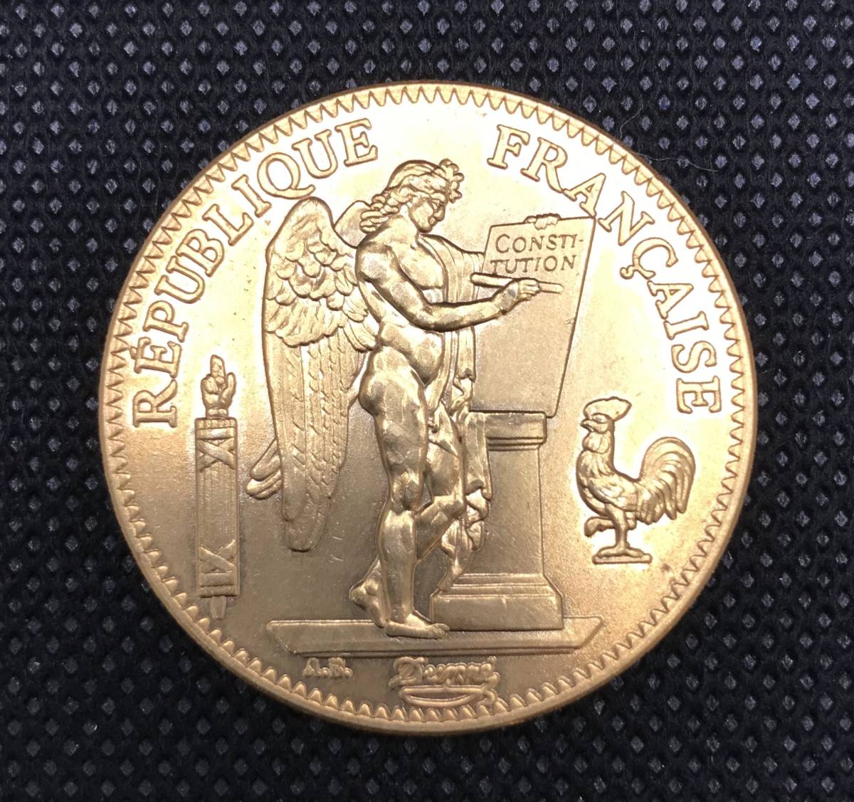 SH1170】☆1円スタート☆エンジェル金貨 100フラン レプリカ フランス金貨 幸福を呼ぶ守護天使 1878年 金貨 極美品 金貨 大型金貨 古銭 JChere雅虎拍卖代购 フランス エンゼル 50フラン金貨 レプリカコイン