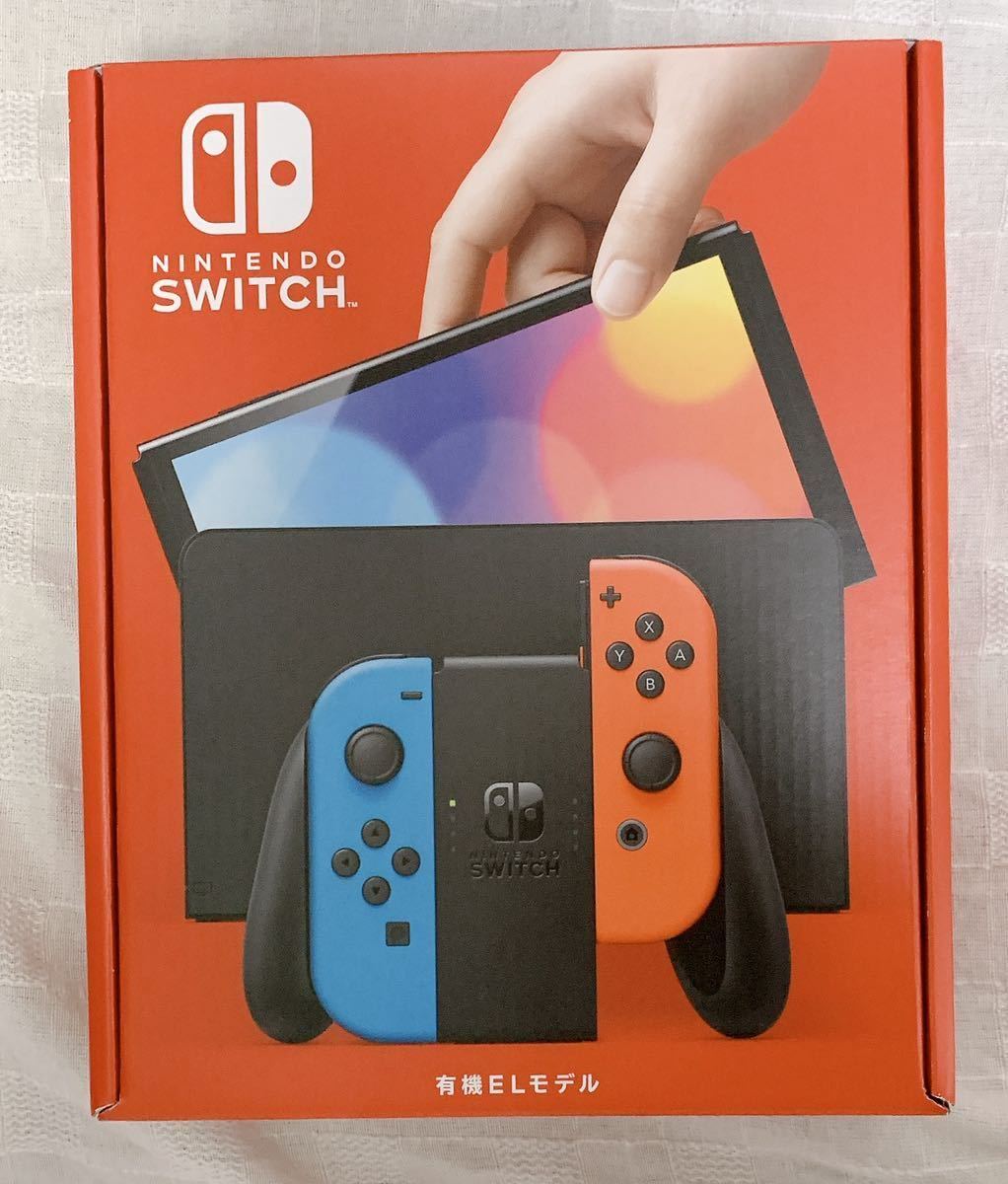 新品未開封】Nintendo Switch 本体 有機ELモデル ネオンブルー ネオン