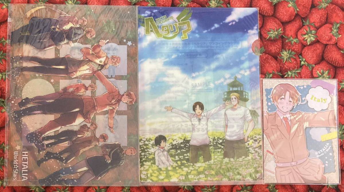  Hetalia original work . original work pattern Jump SQ clear file postcard anime ito Hetalia newspaper Italy Germany Japan America England Russia 