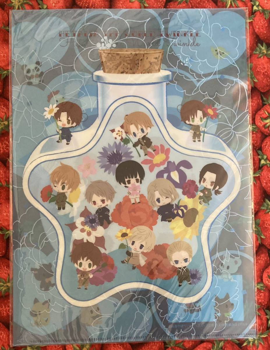 A4 clear file set Hetalia The World Twinkle Italy Germany Japan America England France Russia China Spain roma-no