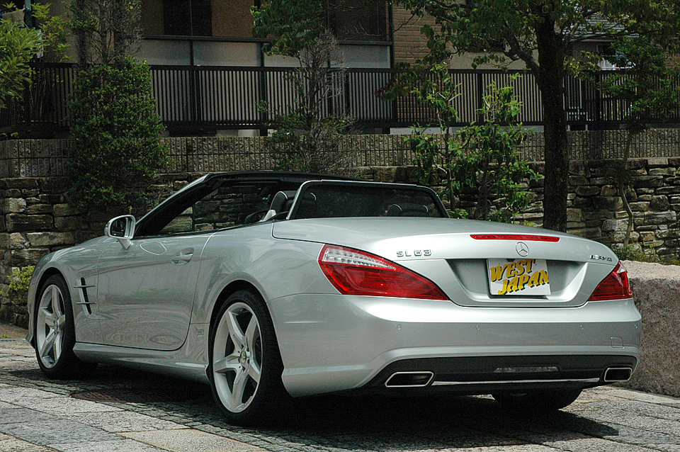 *H25 M.BENZ SL350 AMGspp right H inspection 32/8 mileage 5.8 ten thousand km black leather original navigation 