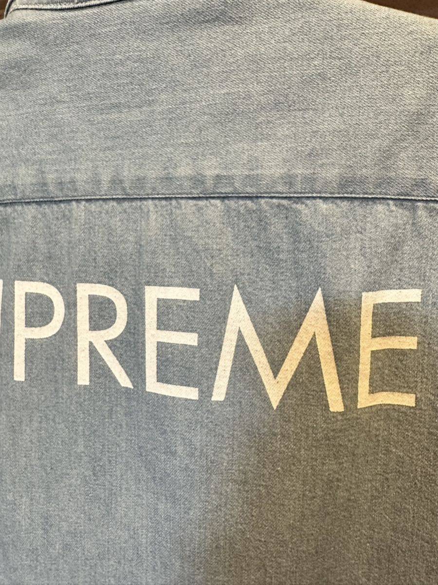 ☆超激レア☆Supreme Classic Logo Denim Shirt シュプリーム デニム