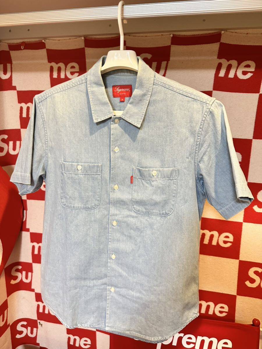 ☆超激レア☆Supreme Classic Logo Denim Shirt シュプリーム デニム