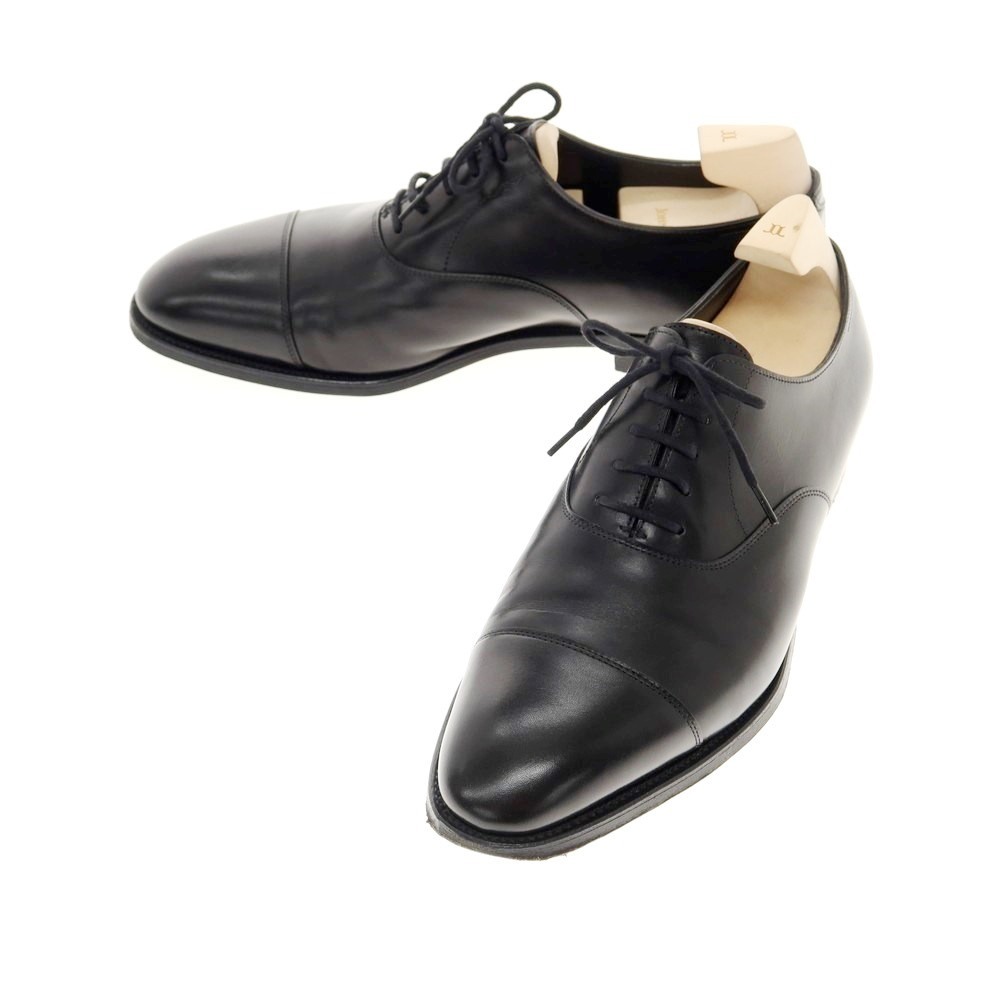 【中古】ジョンロブ John Lobb CITY2 ストレートチップ ドレスシューズ ブラック【サイズ7 EE】_画像1