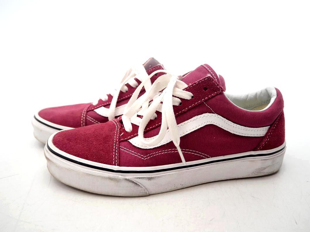 VANS バンズ 721356 OLD SKOOL オールドスクール スウェード キャンバス ローカット スニーカー size24cm/ピンク ■■ ☆ dgc6 レディース_画像2