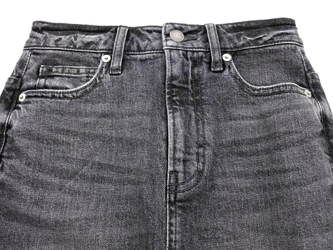 COUP DE CHANCE クードシャンス タイト ロング デニムスカート size34/グレー ■■ ☆ dgb1 レディース_画像2