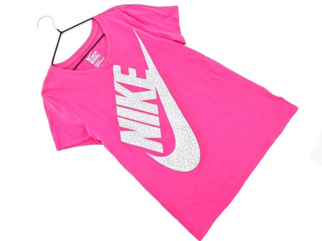 ネコポスOK NIKE ナイキ ロゴ プリント Tシャツ sizeL（150cm）/ピンク ■◆ ☆ dgb4 子供服の画像1