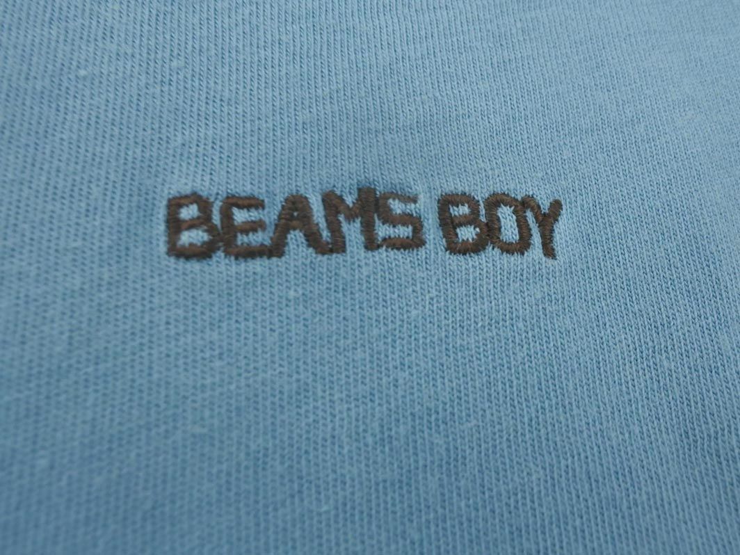 ネコポスOK BEAMS BOY ビームスボーイ ロゴ 刺繍 Tシャツ size1/青 ■◆ ☆ dgc1 レディース_画像3