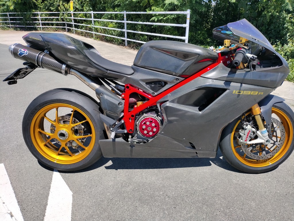 DUCATI　ドゥカティ　1098R　純正エキゾーストパイプ　エキパイ　マフラー　中古美品♪　検）1098/1198/848_画像9