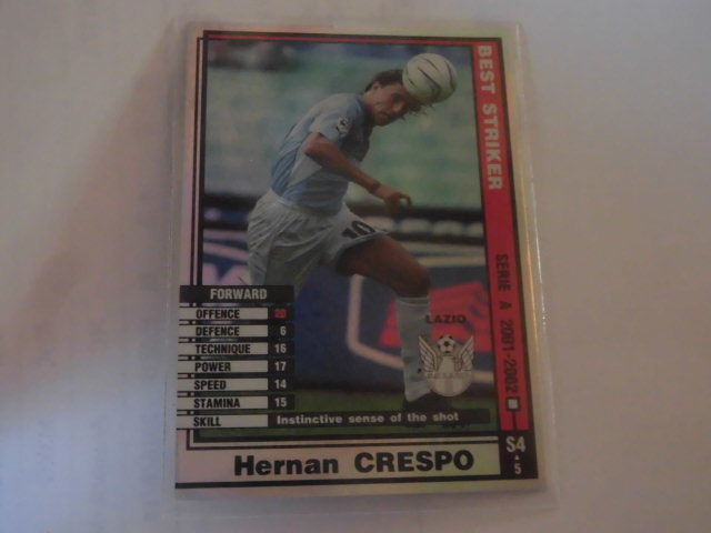 WCCF 2001-2002 BS エルナン・クレスポ　Hernan Crespo Lazio_画像1