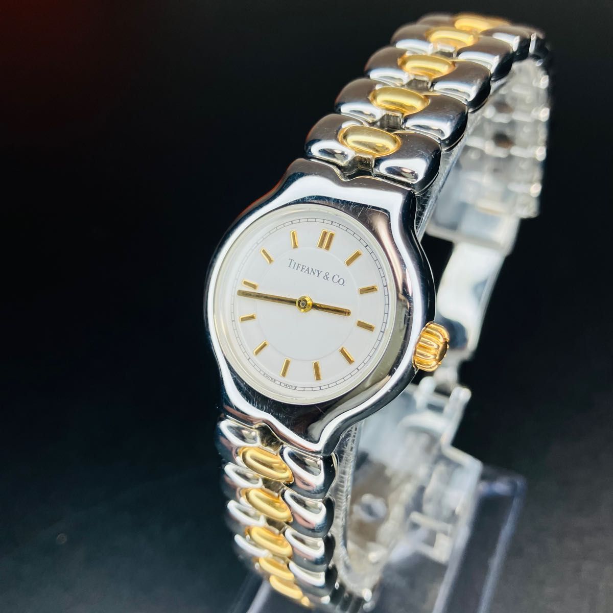 美品 可動品】 ティファニー 腕時計 ティソロ レディース 18K ゴールド