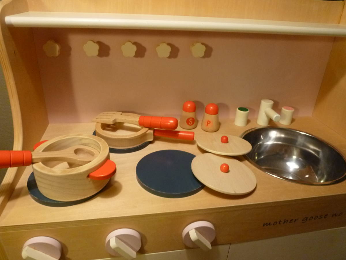マザーグースの森　木製キッチンと調理器具や食材のセット_画像8