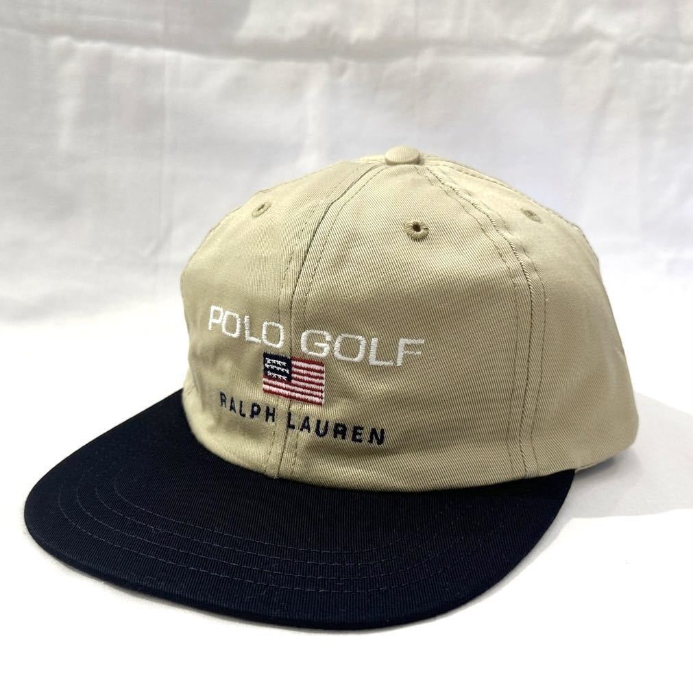 デッドストック！USA製 90's POLO GOLF RALPH LAUREN CAP ポロ ゴルフ ラルフローレン キャップ アメリカ製 スポーツ SPORT ビンテージ