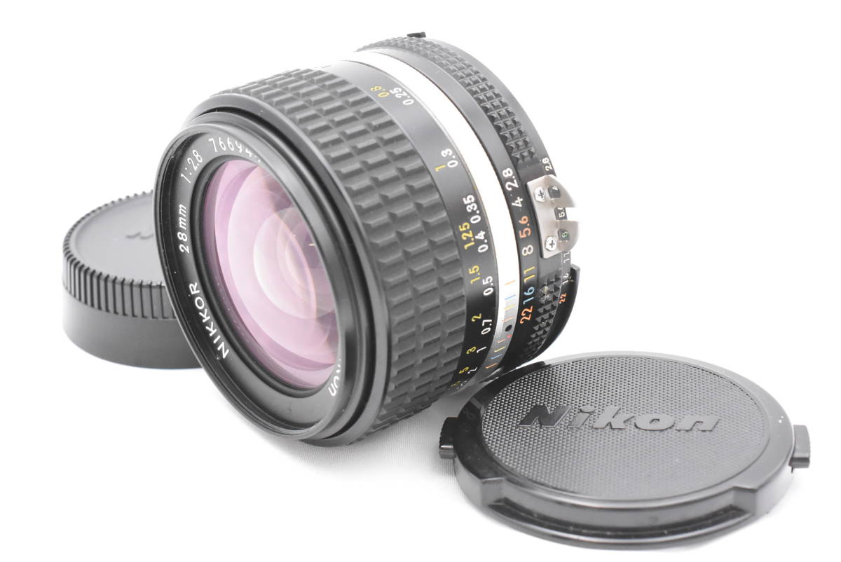 NIKON ニコン Ai-S NIKKOR 28mm F/2.8 マニュアルフォーカス レンズ (t3947)_画像1