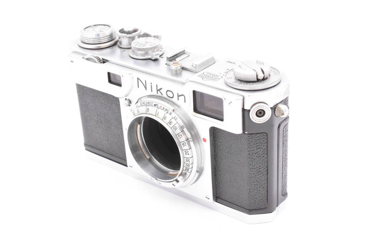 Nikon ニコン S2 シルバーボディ フィルムカメラ レンジファインダー (t4111)_画像3